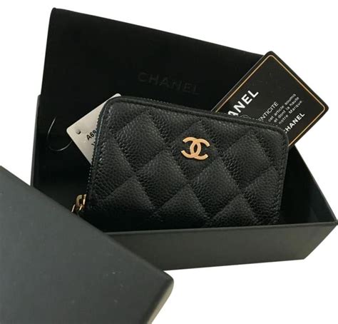 chanel designer card holder|Chanel card holder zipped.